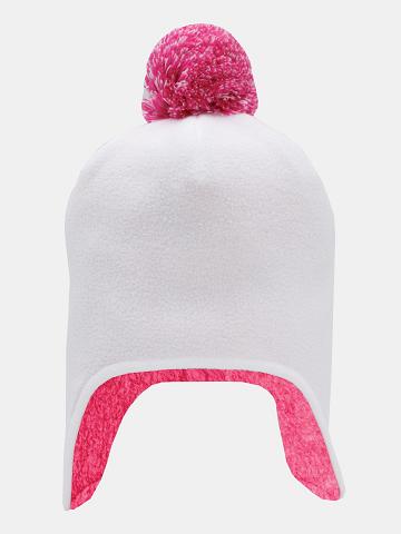 Lány Tommy Hilfiger Totyogó' Pom Earflap HATS Fehér Rózsaszín | HU 2044YXF